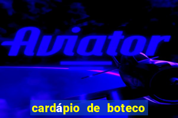 cardápio de boteco pinguim assis brasil